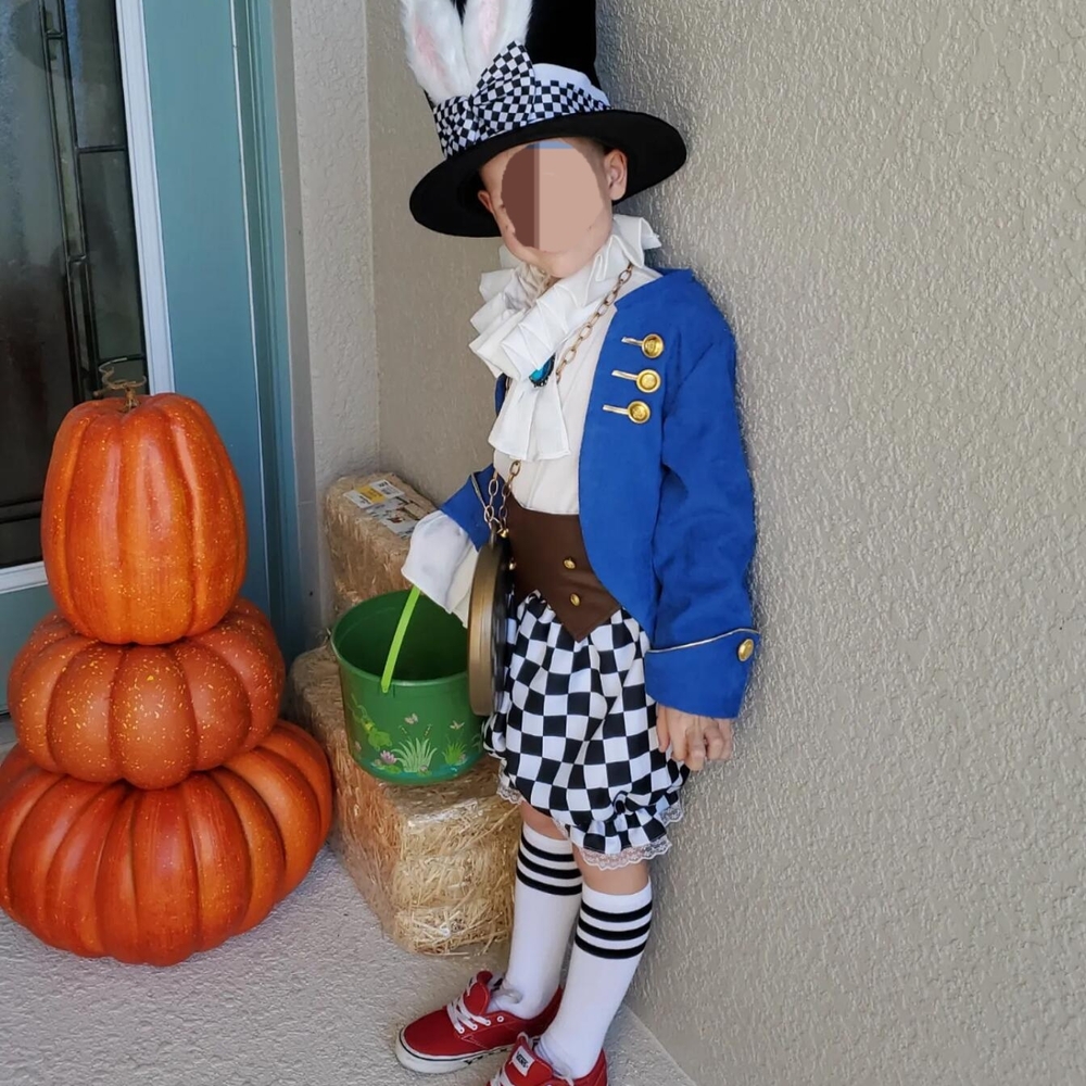 White Rabbit Alica in Wonderland Costume Halloween